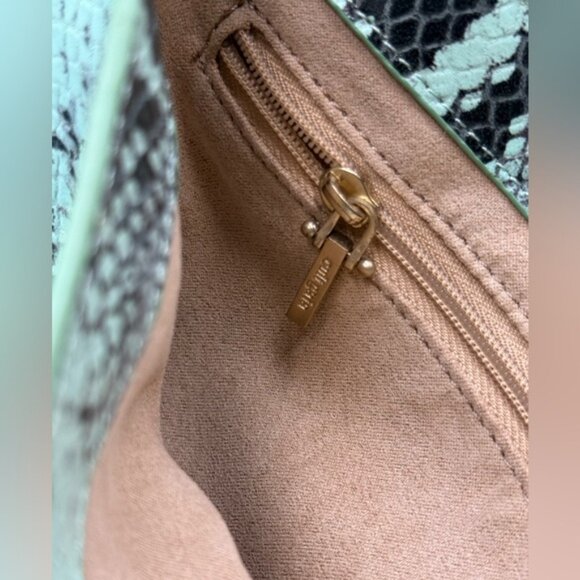 🆕 CULT GAIA 🧿 X BRATZ NWOT Green Snakeskin Flap Purse, Knotted Handle *SAMPLE* - Picture 12 of 15